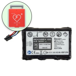 Bateria do defibrylatora AED Reanibex 100