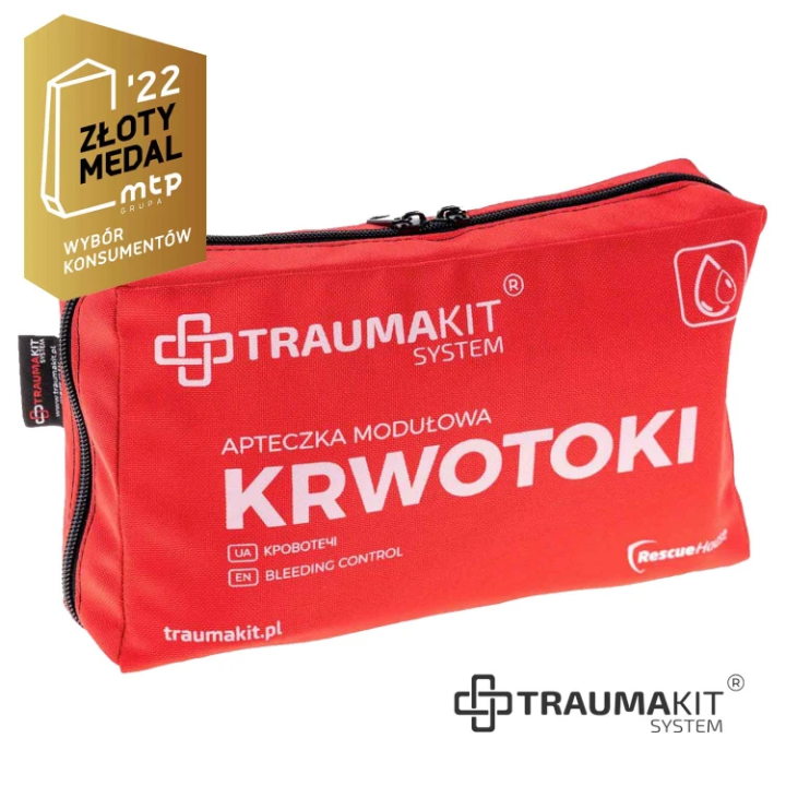 TRAUMA KIT Defibrylator AED Philips FRx - Klucz pediatryczny - Krwotoki - RKO/Ochrona osobista - Walizka (pomarańczowy)