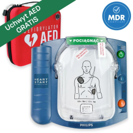 Defibrylator AED Philips HS1 w torbie