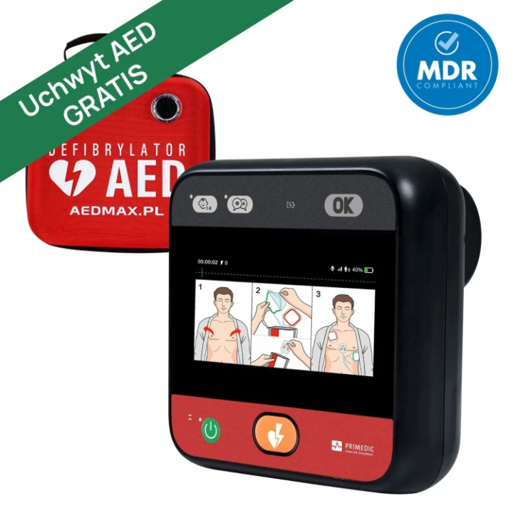 Defibrylator AED Primedic myPAD z wyświetlaczem LCD 4,3"